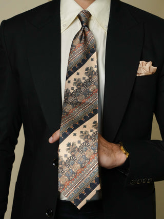 Vintage Black Classic Broad Tie Set