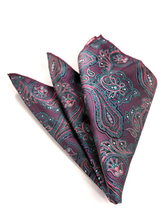 Purple Green Paisley Micro Silk Set