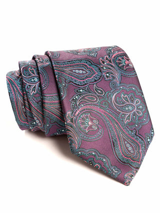Purple Green Paisley Micro Silk Set