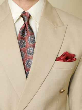 Maroon Vinatge Broad Tie Set