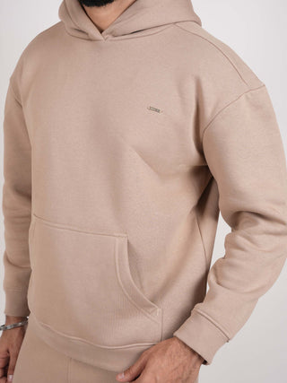 Beige Oversized Hoodie