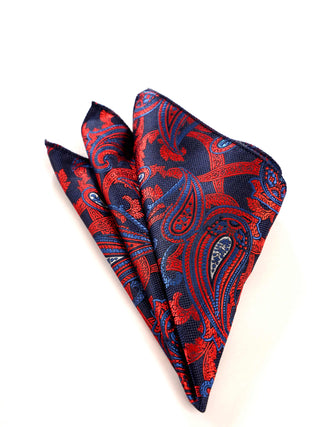 Red Blue Paisley Micro Silk Set