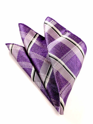 Purple Plaid Micro Silk Set