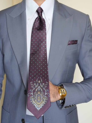 Wine Vintage Broad Tie Set