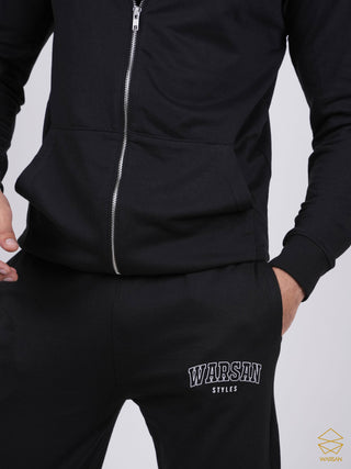 BLACK HOODIE ZIPPER