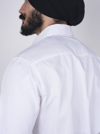 Broad Collar Classic White