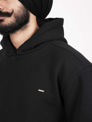 Jet Black Oversized Hoodie