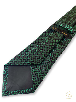 Elegant Military Green Micro Silk Tie Set