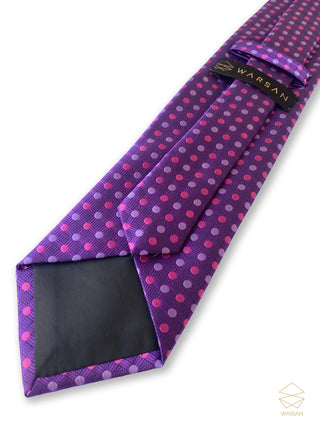 Classic Purple Dotted Micro Silk Set