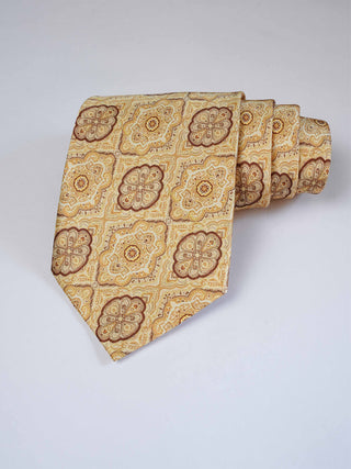 Royal Cream Art Silk Tie & Pocket Square