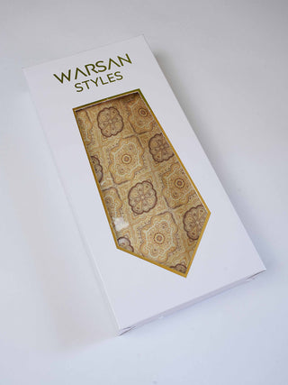 Royal Cream Art Silk Tie & Pocket Square