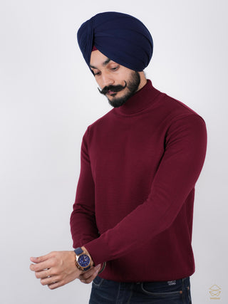 Maroon Turtle Neck Sweater