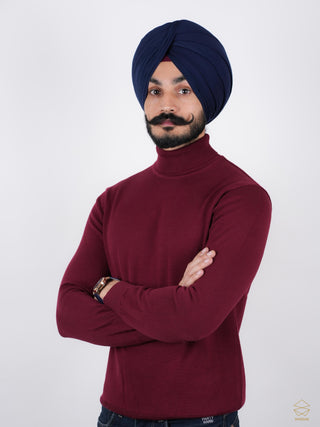 Maroon Turtle Neck Sweater