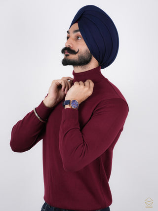 Maroon Turtle Neck Sweater