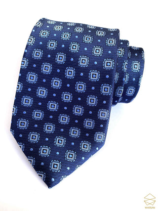 Classic Blue Square Tie Set