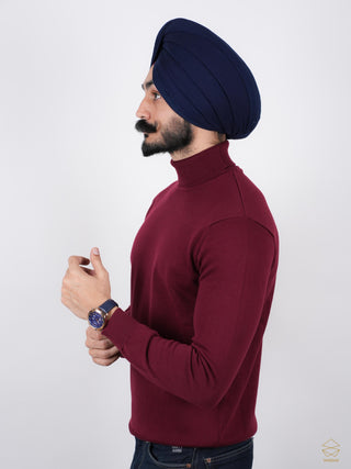 Maroon Turtle Neck Sweater