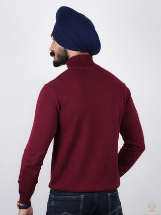 Maroon Turtle Neck Sweater