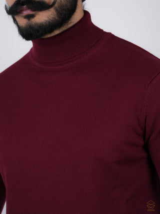 Maroon Turtle Neck Sweater