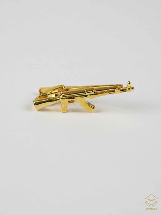 AK-47 Gold Tie Bar