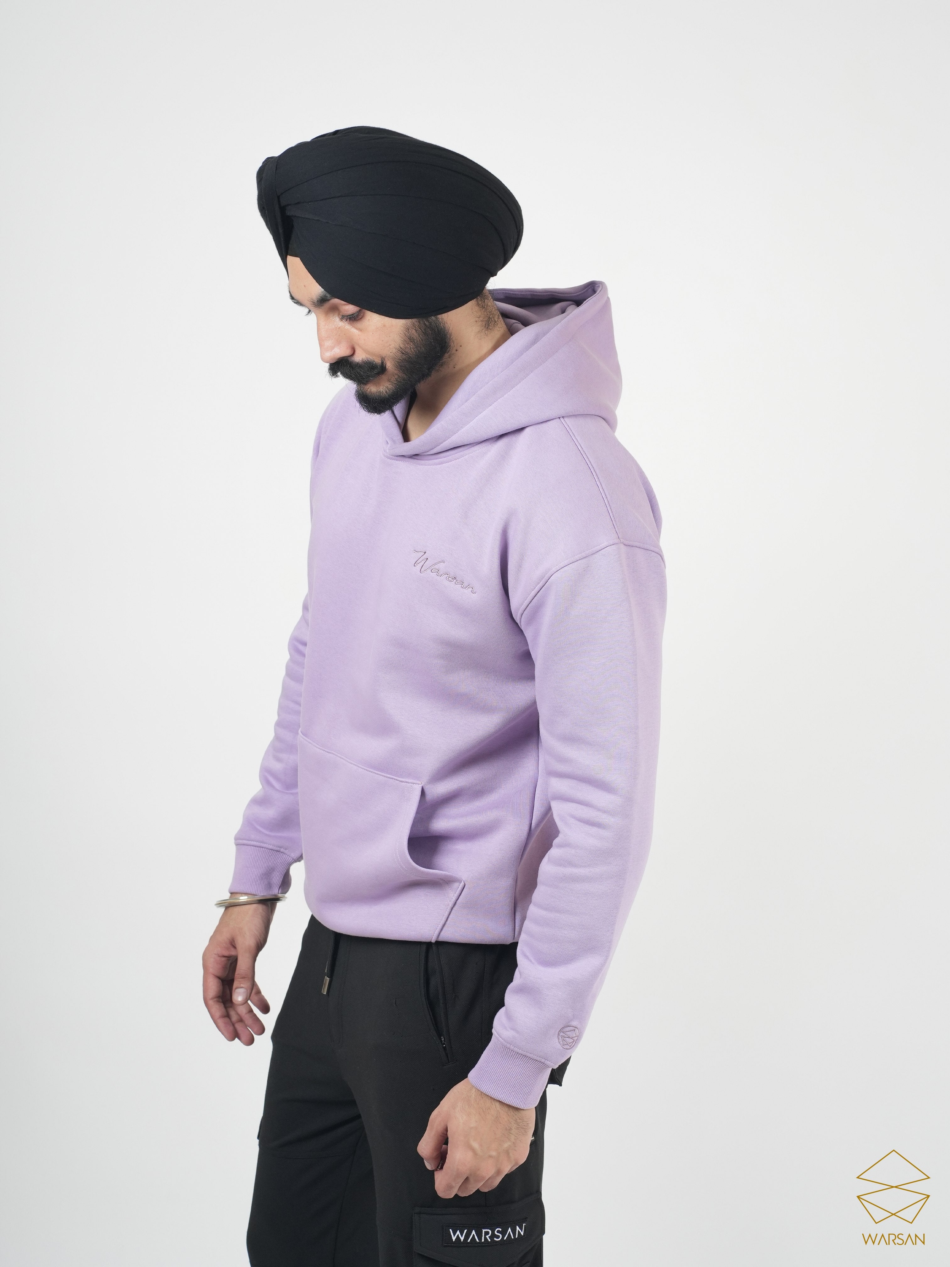 Lavender Oversized Hoodie – Warsan