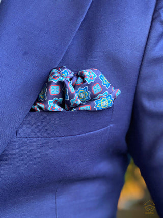 Premium Silk Bluish Pocket Square