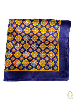 Premium Silk Golden Pocket Square